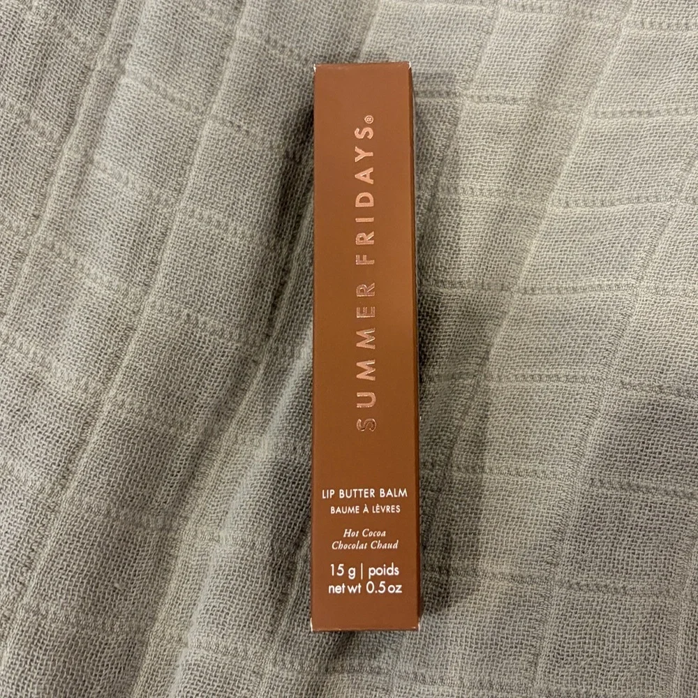NEW NIB Summer Fridays Tinted Lip Butter Balm in Hot Cocoa Limited Edition